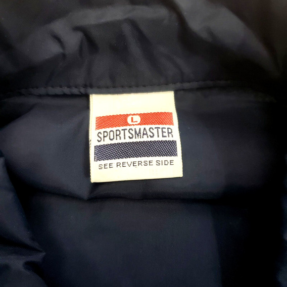 Vintage Sports Master Kentucky 70s Jacket Men's L Blue & White Lightweigt Retro - Picture 3 of 10